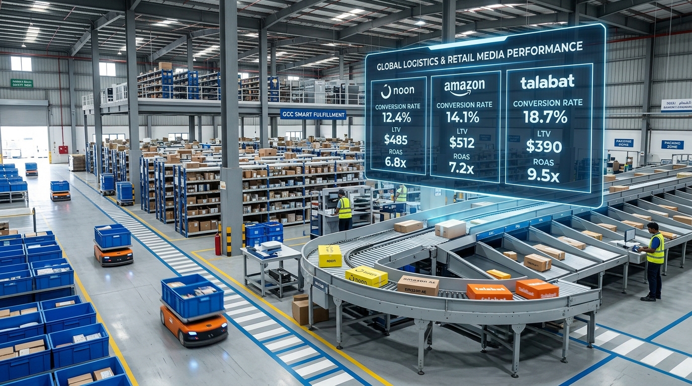 Automated Smart Fulfillment Center and Retail Media Performance Dashboard