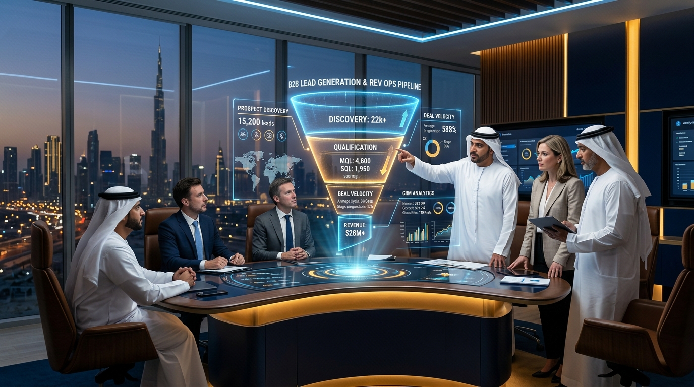 B2B Enterprise Lead Generation Command Center in Muscat Oman