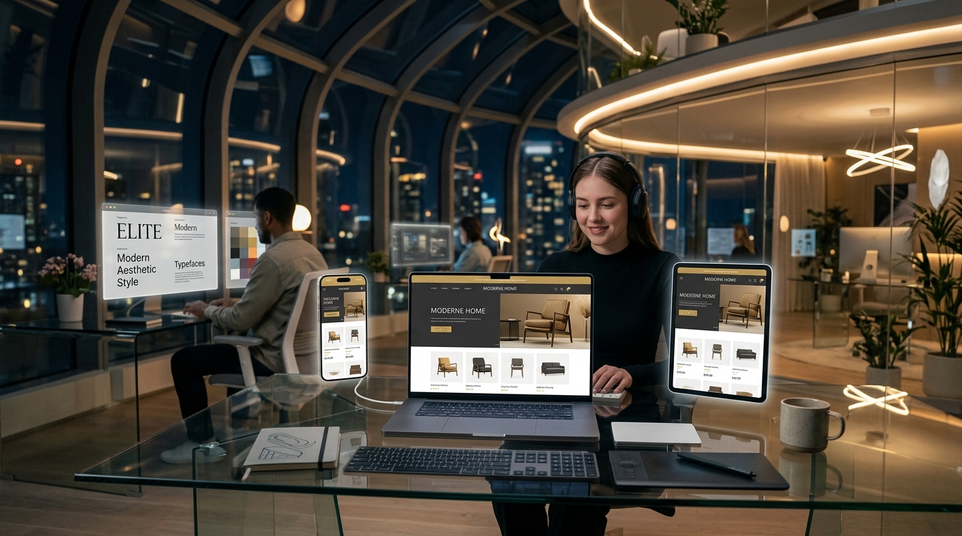 High-End Responsive Web Portal Design and UX Testing
